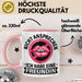 Freundin Tasse "Ich habe eine Freundin nicht ansprechen" lustige Geschenkidee Rosa Trendation