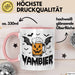 Halloween Tasse Geschenk Vambier Humor Tassen Kaffee-Becher Rosa Trendation
