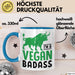 Veganer Tasse Geschenk Gym Vegan Gesund Stier Geschenkidee Blau Trendation