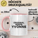 Yvonne Tasse Original 100% Yvonne Geschenk Rosa Trendation