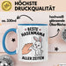 Kaninchen Hase Tierliebhaber Tasse Geschenk Lustige Geschenkidee Spruch Beste Hasenmama Aller Zeiten Blau Trendation