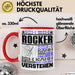 Rocker Geschenk Kaffee-Tasse Geschenkidee für Rocker Ich Bin Rocker Ich Kann Es Dir Erklären Jedoch Nicht Für Dich Verstehen Spruch Lustig Rot Trendation