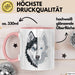 Wolf Tasse Geschenk Wolf für Wildtierfreunde Rosa Trendation