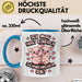 Schweinebauer Schweine Tier Tasse Geschenk Lustige Geschenkidee Spruch Ich Mag Halt Einfach Schweinchen Ok Blau Trendation