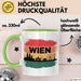 Österreich Wien Wienerisch Tasse Geschenk Lustige Geschenkidee Spruch Grün Trendation