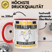 Fußballspieler Tasse Geschenk für Fußballspieler Geburtstag Lustiger Spruch Kaffee-Becher Was Ist Deine Superkraft Rot Trendation