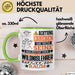 Wildnislehrer Geschenk Tasse Lustiger Spruch Erheben Sie Sich Der Wildnislehrer Betritt den Raum Grün Trendation