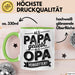 Papa Vatertag Tasse Becher Geschenk Lustige Geschenkidee Spruch Als Papa Geliebt Als Opa Vergöttert Grün Trendation