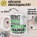 Rapper Geschenk Lustiger Spruch für Rapper Geschenkidee Bester Rapper Der Welt Weiß Trendation
