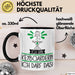 Geschenk für Keyboarderin Tasse Lustige Geschenkidee Geburtstag Ich Bin Keyboarderin Ich Darf Das Schwarz Trendation