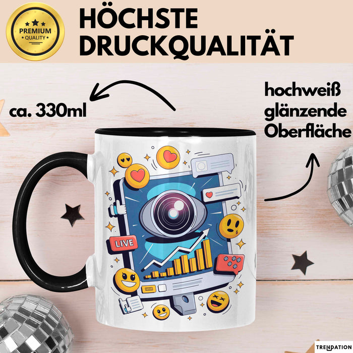 Live Streamer Tasse Geschenk Lustige Geschenkidee Spruch Für Online Kreative Trendation