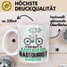 Radtourist Geschenk Tasse So Gut Kann Nur Ein Radtourist Aussehen Geschenkidee Kaffee-Becher Weiß Trendation