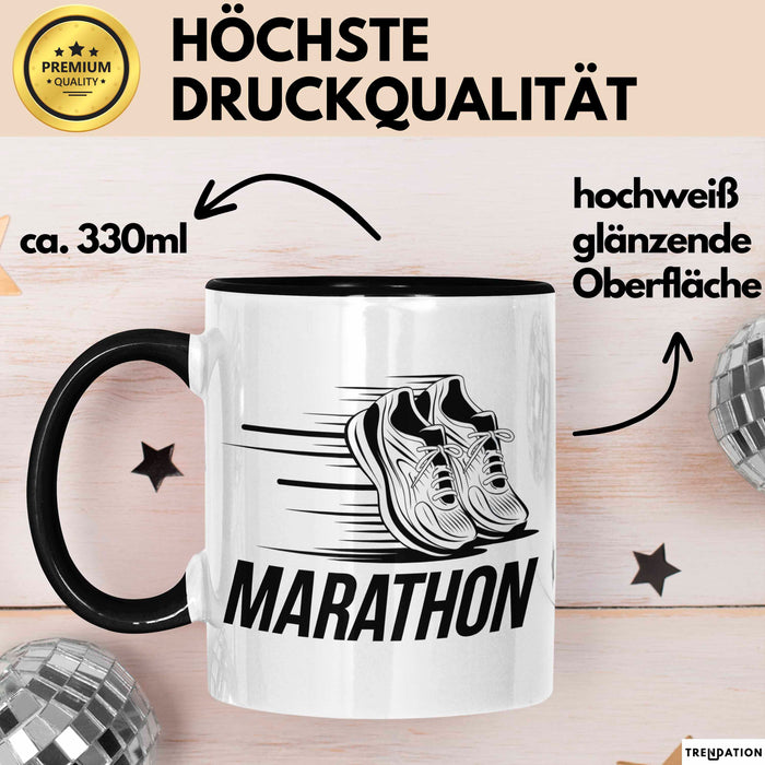 Marathonläufer Tasse Geschenkidee für Laufexperten Trendation