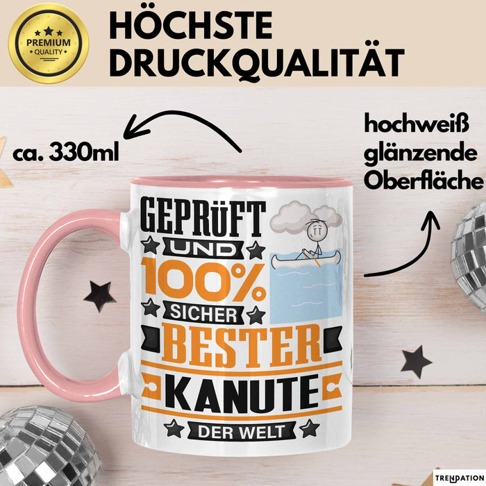 Kanute Geschenk Lustiger Spruch für Kanute Geschenkidee Bester Kanute Der Welt Rosa Trendation