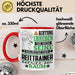 Reittrainer Geschenk Tasse Lustiger Spruch Erheben Sie Sich Der Reittrainer Betritt den Raum Rot Trendation