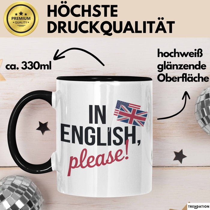 Englischlehrer Tasse Geschenk Auf Englisch Bitte Geschenk Trendation