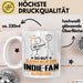 Indie-Fan Geschenk Tasse So Gut Kann Nur Ein Indie-Fan Aussehen Geschenkidee Kaffee-Becher Weiß Trendation