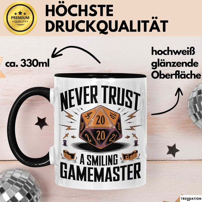 Gamer Tasse Geschenkidee Lachender Spielleiter Videospiel Trendation