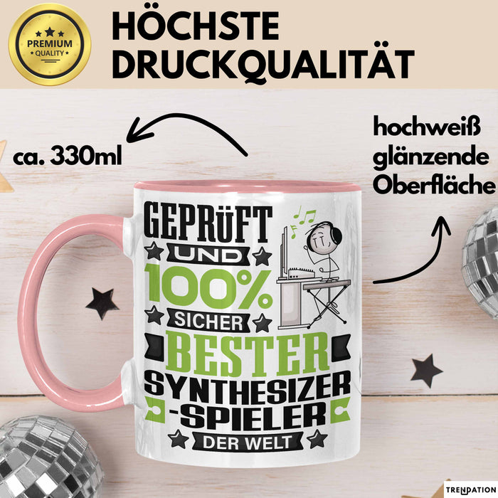Synthesizer-Spieler Geschenk Lustiger Spruch für Synthesizer-Spieler Geschenkidee Bester Synthesizer-Spieler Der Welt Rosa Trendation