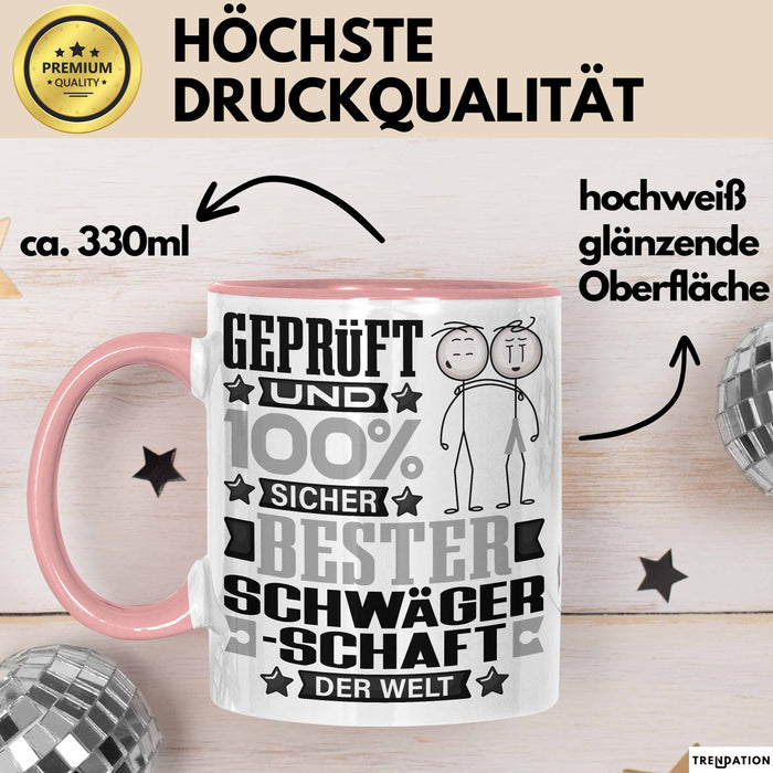 Schwägerschaft Geschenk Lustiger Spruch für Schwägerschaft Geschenkidee Bester Schwägerschaft Der Welt Rosa Trendation