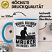 Maurer Tasse Geschenk Ruhig Bleiben Ich Bin Maurer Und Regel Das Geschenkidee Blau Trendation