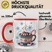Winterzeit Tasse Geschenkidee für Schneeliebhaber Rot Trendation