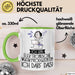 Geschenk für Elektronische Musikproduzentin Tasse Lustige Geschenkidee Geburtstag Ich Bin Elektronische Musikproduzentin Ich Darf Das Grün Trendation