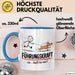 Hundebesitzer Hundegassi Tasse Geschenk Lustige Geschenkidee Spruch Führungskraft Ja Läuft Bei Mir Blau Trendation
