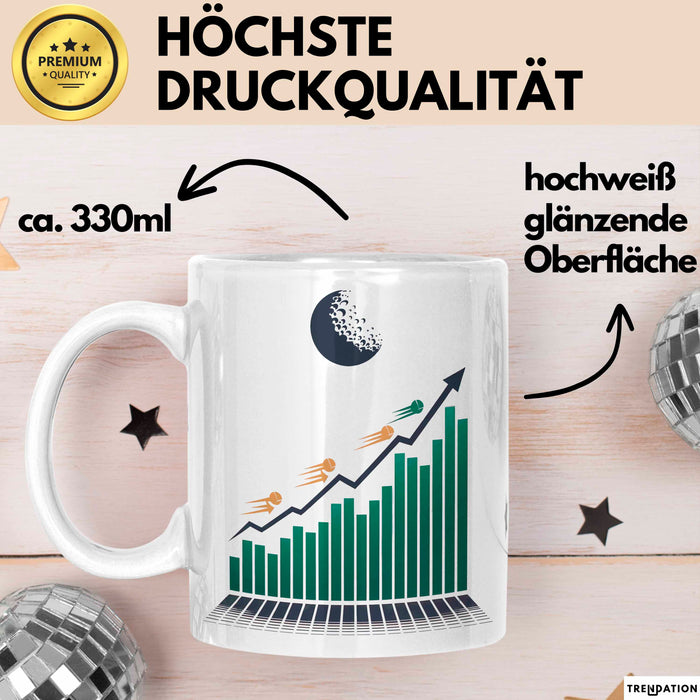 Investor Tasse Geschenkidee für Finanz und Wachstumsfans Weiß Trendation