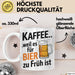Kaffee Tasse Geschenk Kaffee Weil Es Fuer Bier Zu Frueh Ist Geschenkidee Lustig Weiß Trendation