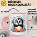 Pinguin Tier Tasse Geschenk Lustige Geschenkidee Spruch Rosa Trendation