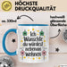 Freundschaft Tasse Geschenk Ich Wuenschte Du Wuerdest Nebenan Wohnen Geschenkidee Blau Trendation