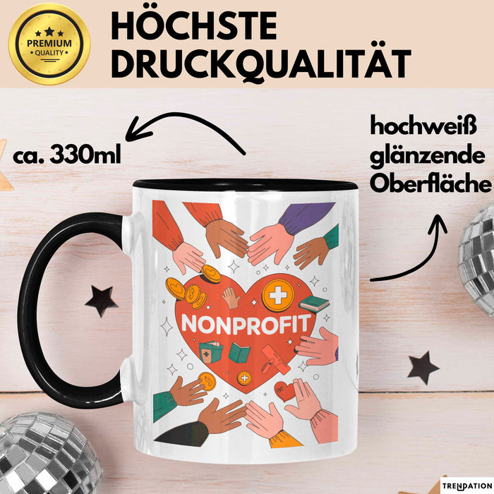 Nonprofit Mitarbeiter Tasse Geschenk Lustige Geschenkidee Spruch Für Gemeinschafts Helfer Trendation