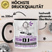 DJ Geschenk Tasse Ich Bin DJ Aber Sag Doch Einfach Superheld Lustige Geschenkdiee für DJ Kaffee-Becher Schwarz Trendation