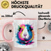 Buntes Meerschweinchen Tierliebhaber Tasse Geschenk Lustige Geschenkidee Spruch Rosa Trendation