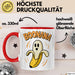 Banane Halloween Feier Tasse Geschenk Lustige Geschenkidee Spruch Boonana Rot Trendation