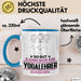 Yogalehrer Geschenk Tasse So Gut Kann Nur Ein Yogalehrer Aussehen Geschenkidee Kaffee-Becher Blau Trendation