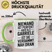 Gabriele Tasse Geschenk Niemand Ist Perfekt Gabriele Verdammt Nah Dran Geschenkidee Grün Trendation
