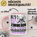 Zimmerin Ausbildung Start Geschenk Tasse Ich Bin Zimmerin In Der Ausbildung Ich Darf Das Kaffee-Becher Geschenkidee Rosa Trendation