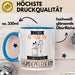 Hundepflegerin Tasse Geschenk Becher Stark Attraktiv Furchtlos Hundepflegerin Lustige Geschenkidee Blau Trendation