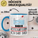Geschenk für Kitesurferin Tasse Lustige Geschenkidee Geburtstag Ich Bin Kitesurferin Ich Darf Das Blau Trendation