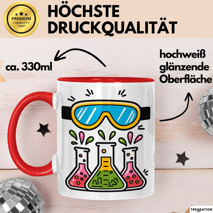 Laborant Tasse Geschenk Lustige Geschenkidee Spruch Für Labor Profis Rot Trendation
