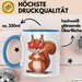 Eichhörnchen Tierliebhaber Sonnenbrille Tasse Geschenk Lustige Geschenkidee Spruch Blau Trendation