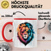 Löwe Mit Sonnenbrille Tasse Geschenk Lustige Geschenkidee Spruch Rot Trendation