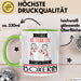 Boxerin Tasse Geschenk Becher Stark Attraktiv Furchtlos Boxerin Lustige Geschenkidee Grün Trendation