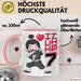 Kinder Tasse Geschenk Ich Bin 7 Ninja Herz Spruch Lustiger Becher Rosa Trendation