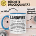 Bauer Sarkastisch Sarkasmus Tasse Geschenk Lustige Geschenkidee Spruch Landwirt Definition Blau Trendation