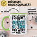 Bester Sohn Kinder Tasse Becher Geschenk Lustige Geschenkidee Spruch So Sieht Der Beste Sohn Der Welt Aus Grün Trendation