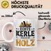 Zimmermann Holz Tischlerei Tasse Geschenk Lustige Geschenkidee Spruch Echte Kerle Arbeiten Mit Holz Weiß Trendation