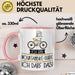 Geschenk für Mountainbike-Guide Tasse Lustige Geschenkidee Geburtstag Ich Bin Mountainbike-Guide Ich Darf Das Rosa Trendation